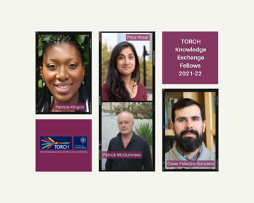 Photos of Patricia Kingori, Priya Atwal, Patrick McGuinness and Cesar Palacios-Gonzalez 